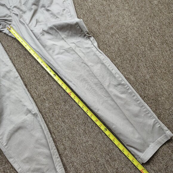 PERK Chino Pants Men's 38x32 Khaki Slim Fit Stretch Cotton Blend Straight Leg - Picture 8 of 9